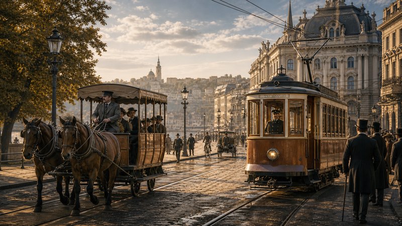 Istorijat beogradskog tramvaja na konjsku vuču i prelazak na električni pogon 1894.